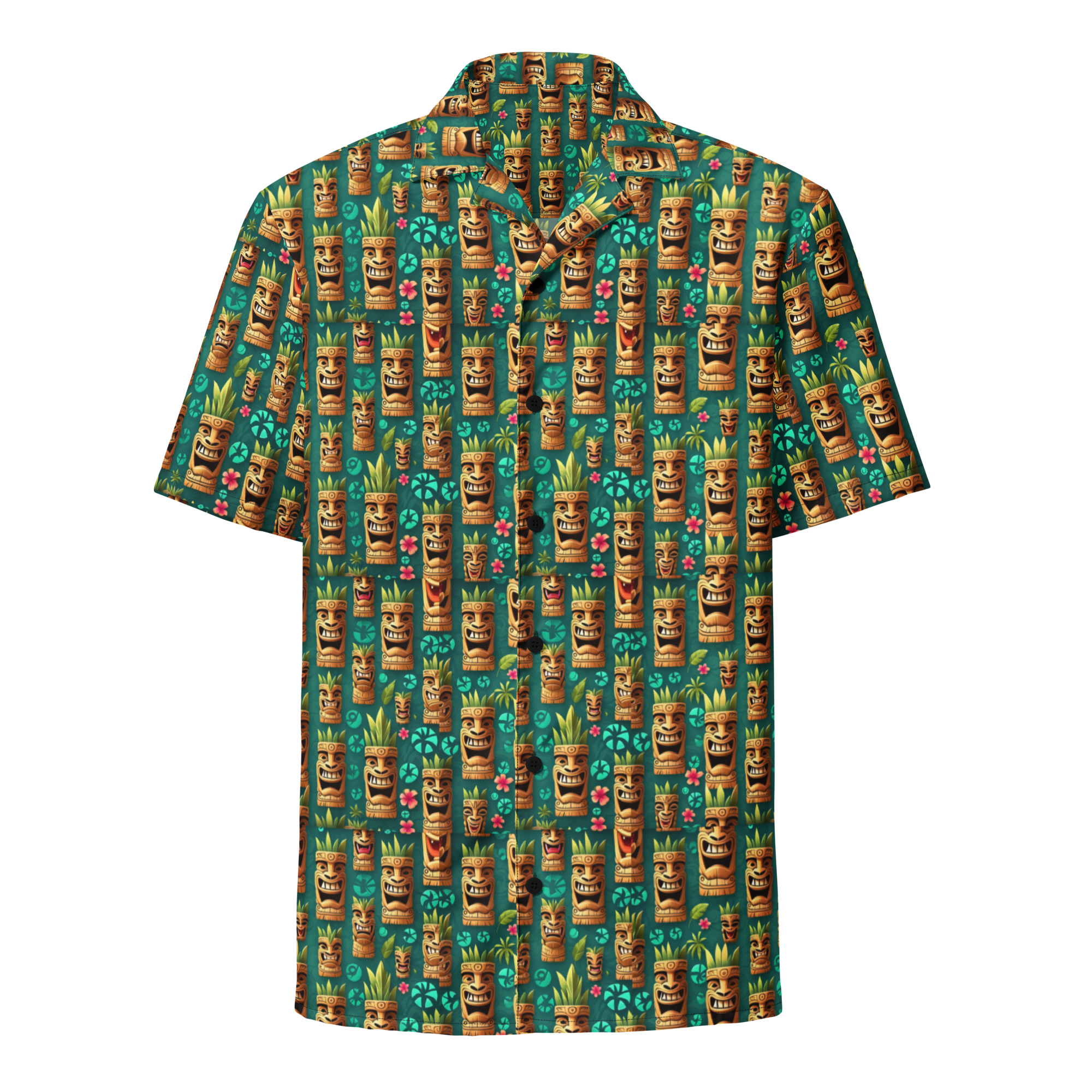Hawaiian Tiki Pool Party Shirt